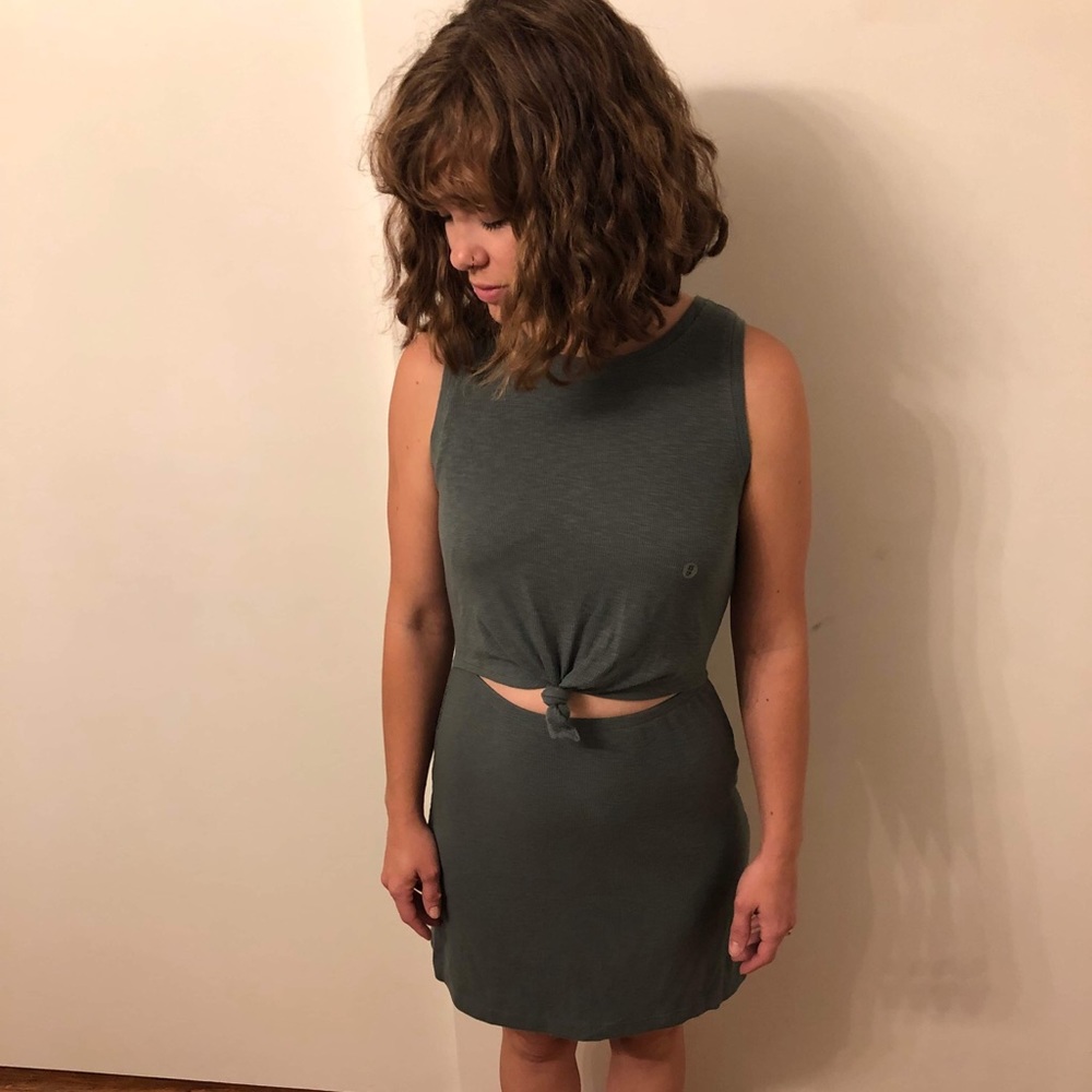 Aerie Cutout Knot Dress